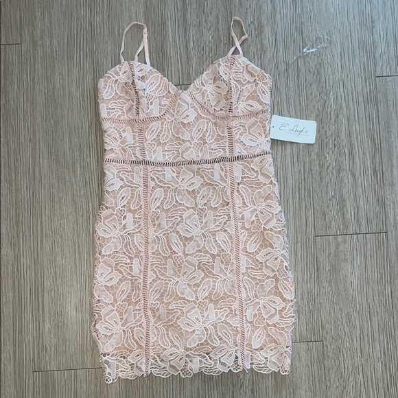 Just Me Dresses & Skirts - NWT Just Me Size Small Elegant Pink Lace Dress
